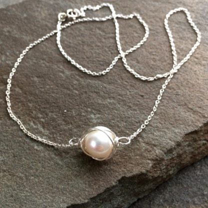 Pearl Nest Necklace by AnneMade Jewelry